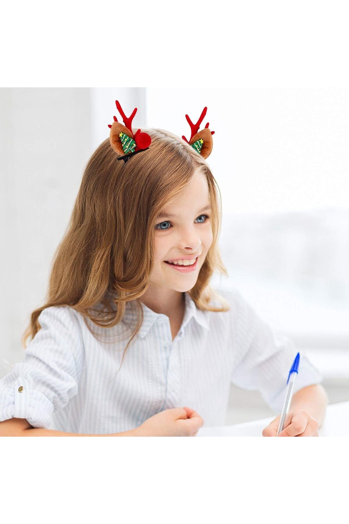 Yılbaşı Noel 1 Çift Klipsli Saç Tokası
