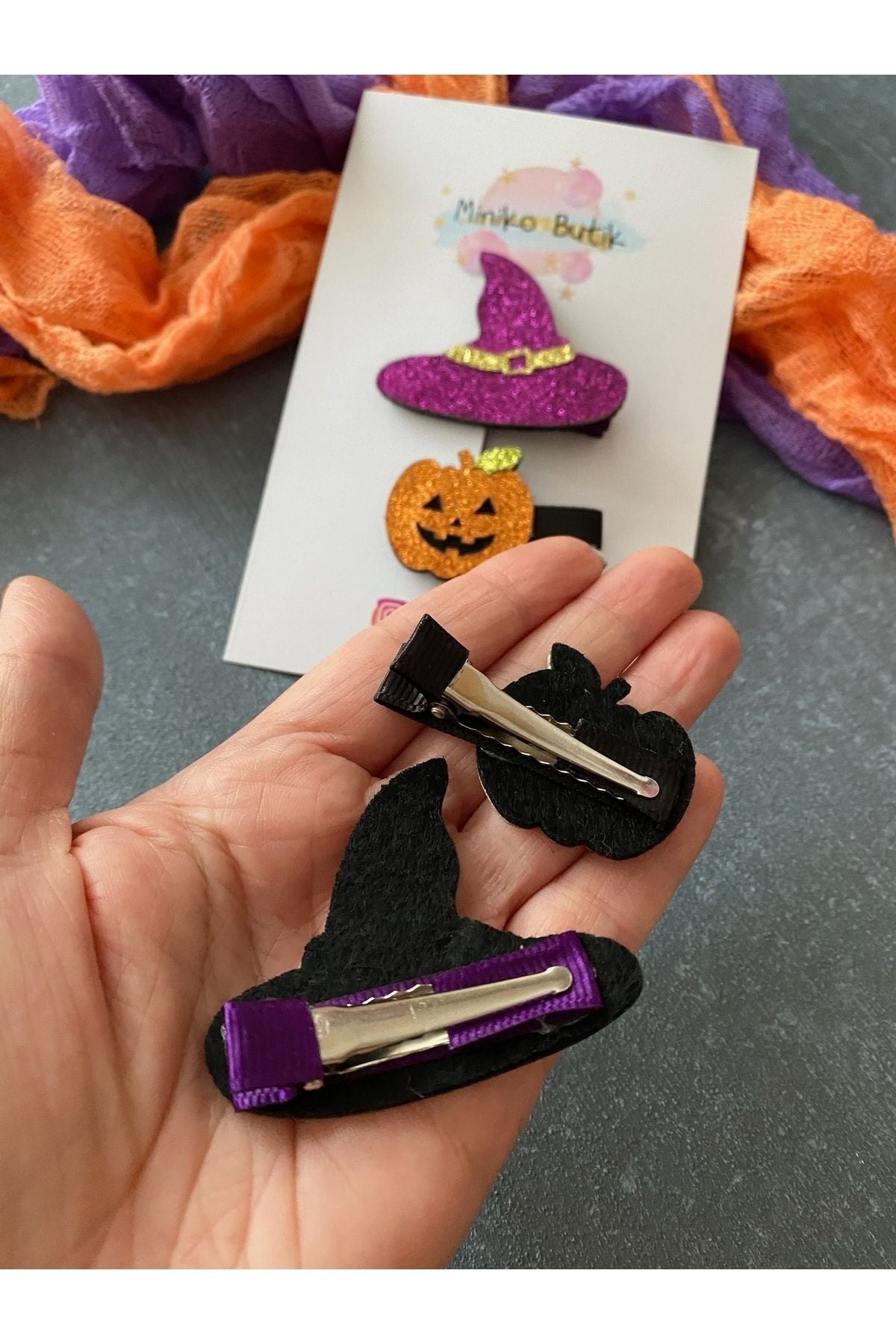 Cadılar Bayramı Halloween Saç Tokası 2 'li