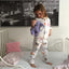 Miniko Butik Çılgın Orman Desenli %100 Pamuk Pazen Pijama Takımı