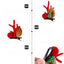 Yılbaşı Noel 1 Çift Klipsli Saç Tokası
