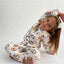 Miniko Butik Kedi Desenli %100 Pamuk Pazen Çocuk Pijama Takımı