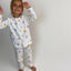 Miniko Butik Bulut Desenli %100 Pamuk Pazen Çocuk Pijama Takımı