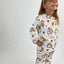 Miniko Butik Kedi Desenli %100 Pamuk Pazen Çocuk Pijama Takımı